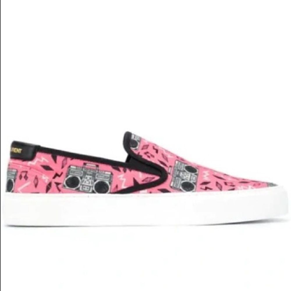 Saint Laurent Venus Printed Sneakers - Picture 2 of 9